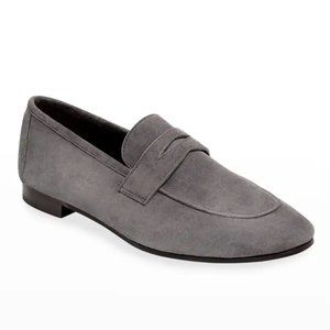 Bougeotte Flaneur Suede Loafers / Size 38 / Grey Penny